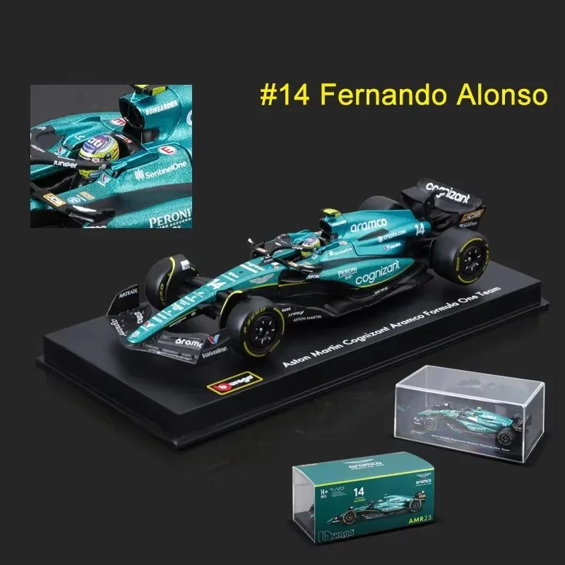 In magazzino 2024 Bburago F1 1:43 Ferrari Sf24 Aston Martin Amr23 Red Bull Racing Rb20 lega In miniatura modello F1 giocattolo regalo per bambini