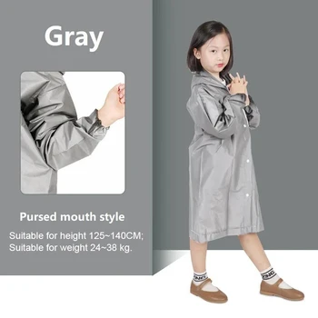 Kids' Waterproof Yellow Rain Poncho 6 Raincoat Waterproof Raincoat Waterproof Poncho Infant Rain Coat for Boy Girl's Yellow Raincoat XYJ02 6