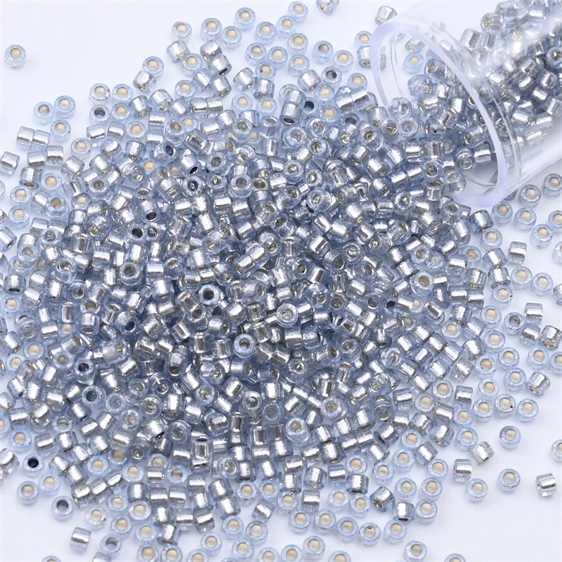 2mm Silver Colour Mini Japanese Glass Beads for DIY Craft