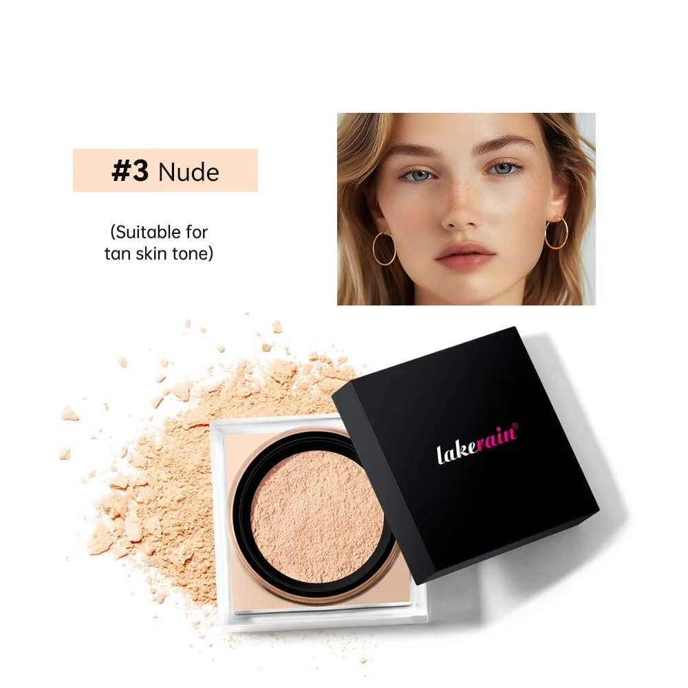 Lock in Makeup Setting Powder Weightless Lightweight Matte Loose Powder Waterproof Oil Control Face Loose Baking Banquet