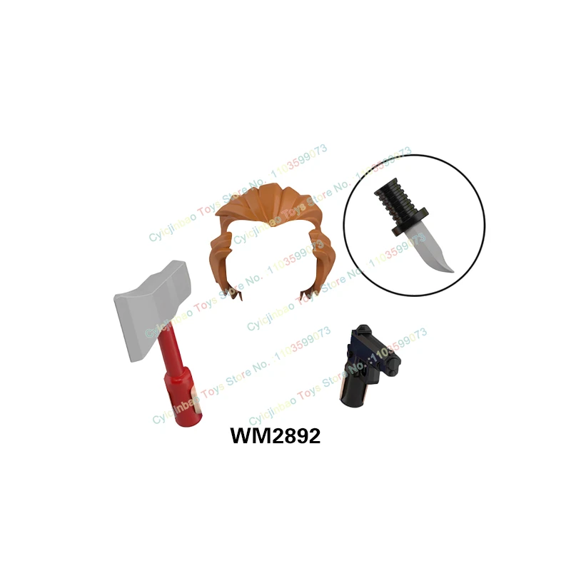 MOC WM6205 Halloween Series Character Mini Action Figures Building Blocks accessories Assembling Brick Children's Toy