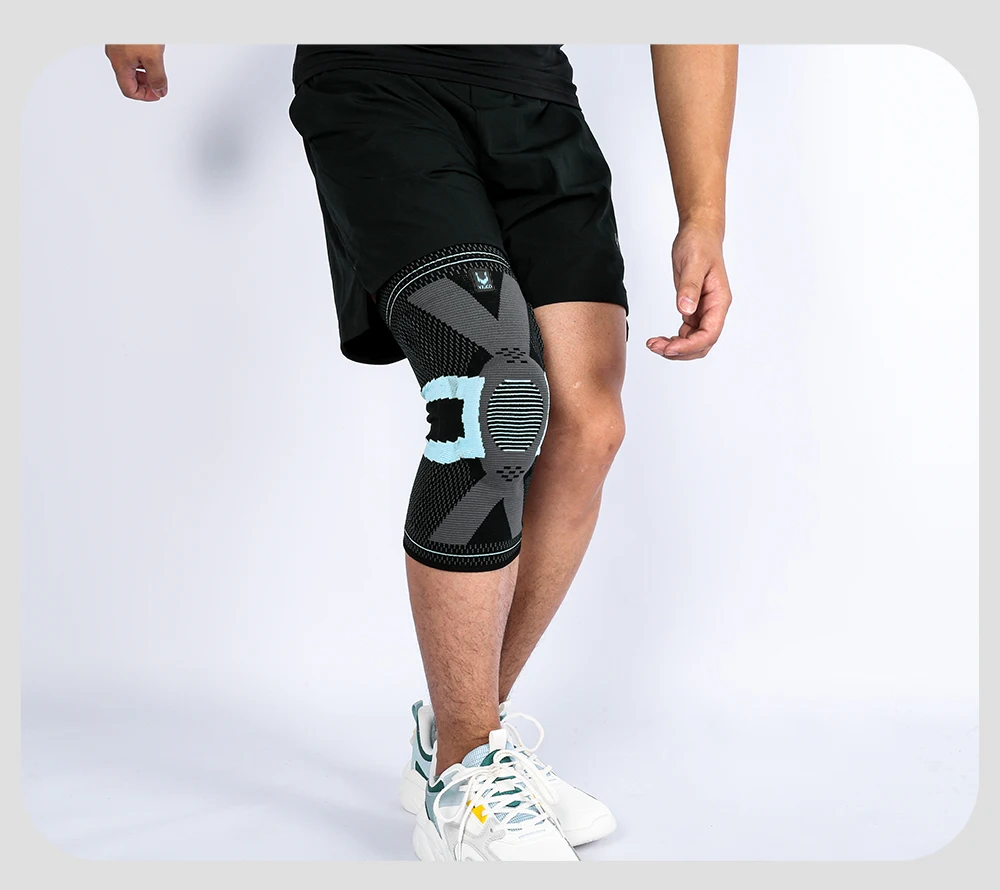 1PC Adjustable Knee Brace Open Patella Knee Support for Men Women Breathable Knee Wrap for Sports Running Fitness