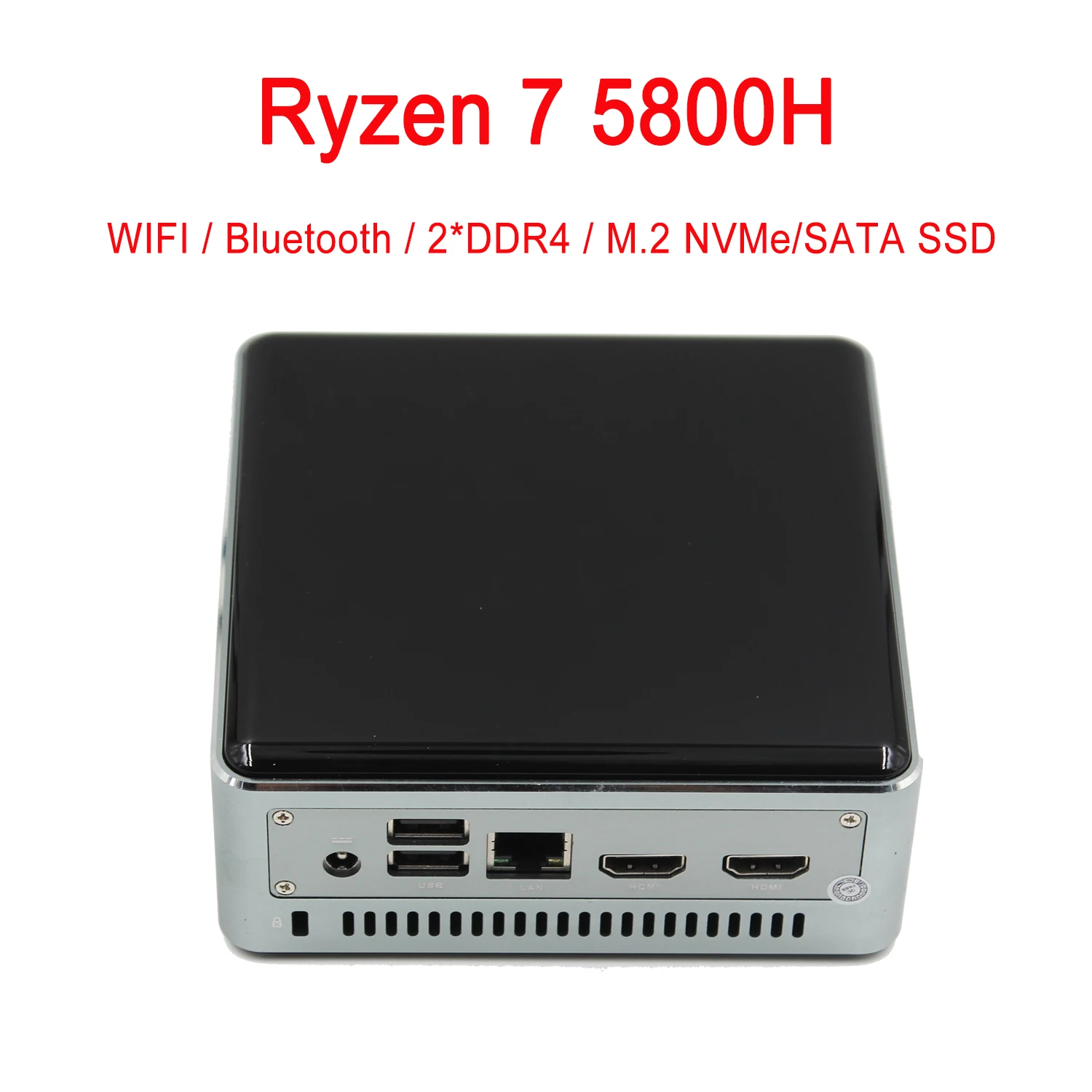 SZBOX Z58 Mini PC Ryzen7 5800H DDR4 3200MHz SSD NVMe/SATA Win11 Pro Wifi6 BT5.2 1000M LAN Desktop Office Gaming Computer