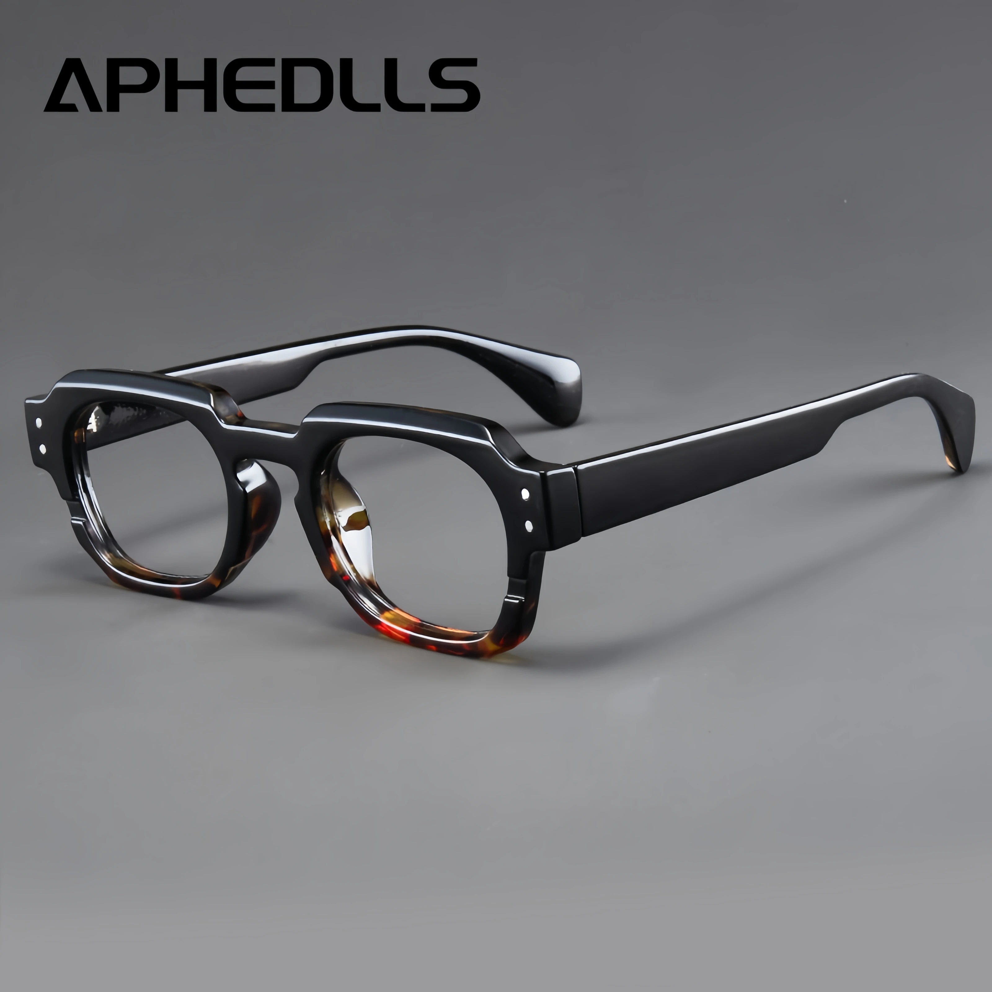 

Korean Style Trendy Retro Square Irregular Glasses Frame Versatile Anti-Blue Light Glasses for Men and Women