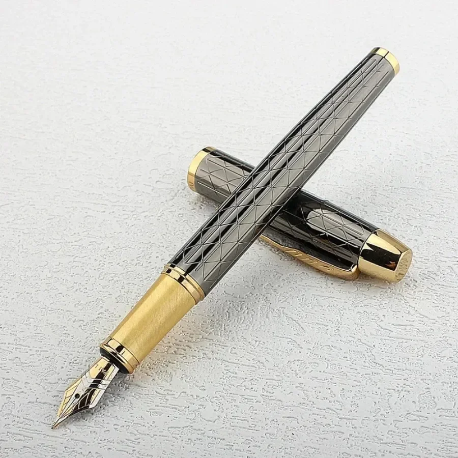 Luxury Metal Fountain Pen 0.5MM Nib Student Writing Pen School Art Exercise Signature Supplies Office Stationery