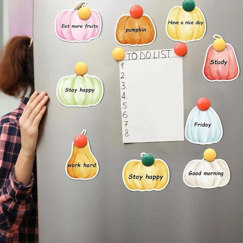 

960 Sheets Pumpkin Pinecones Note Paper Adheive Small Notepads Reminder on Fridges Computer Notebook Calender
