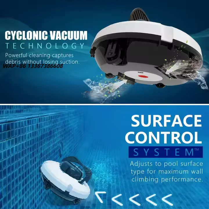 Wireless Automatic Robot Pool Cleaner Efficient Sewage Core Free Swimming Pool Cleaning Solution