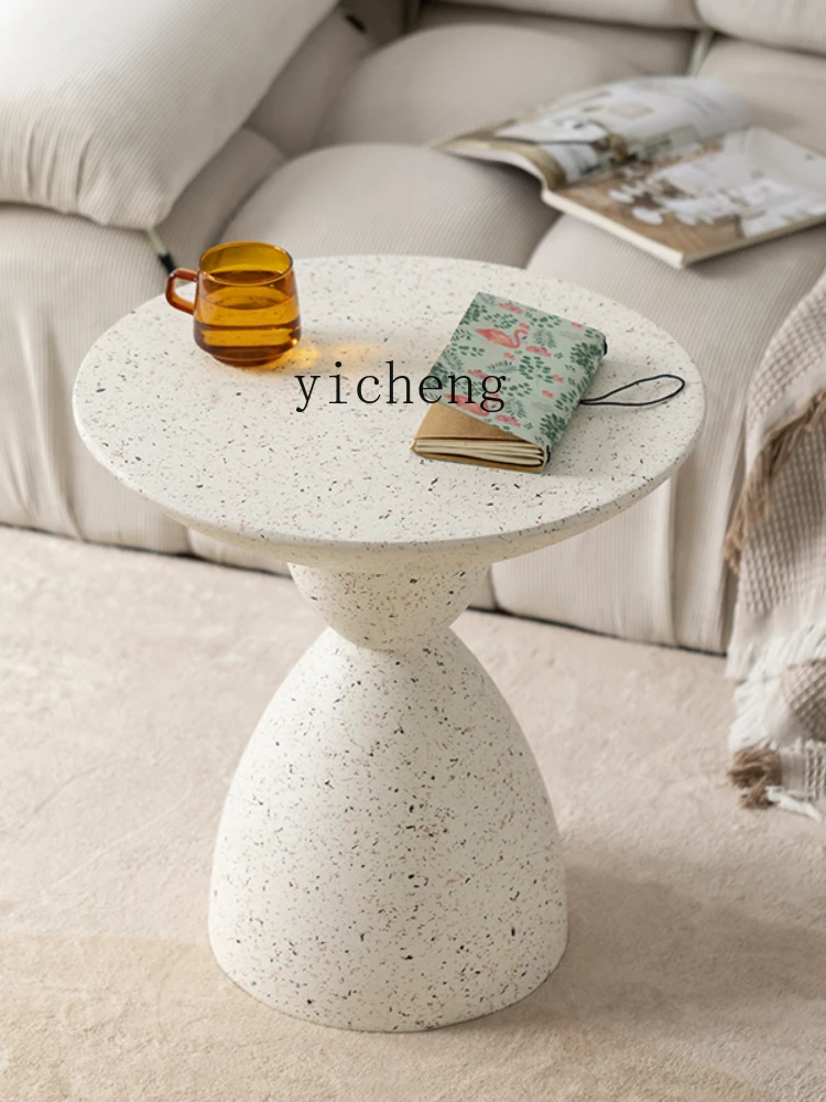 Zk Light Luxury Cream Style Small Table Coffee Table Living Room Homestay Hotel Designer Creative