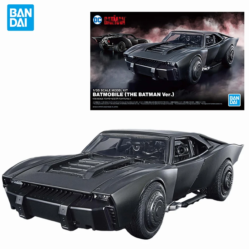 In Stock Bandai Original Batman Batmobile The Batman Ver. 1/35 Scale Dc Anime Figur Action Figures Assemble Collection Model Toy