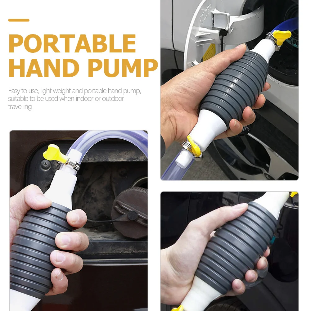 

1Set Manual Oil Transfer Hose High Flow Pump Thickened Fuel Water Hose Pump for Fuel Transfer and Oil Extraction