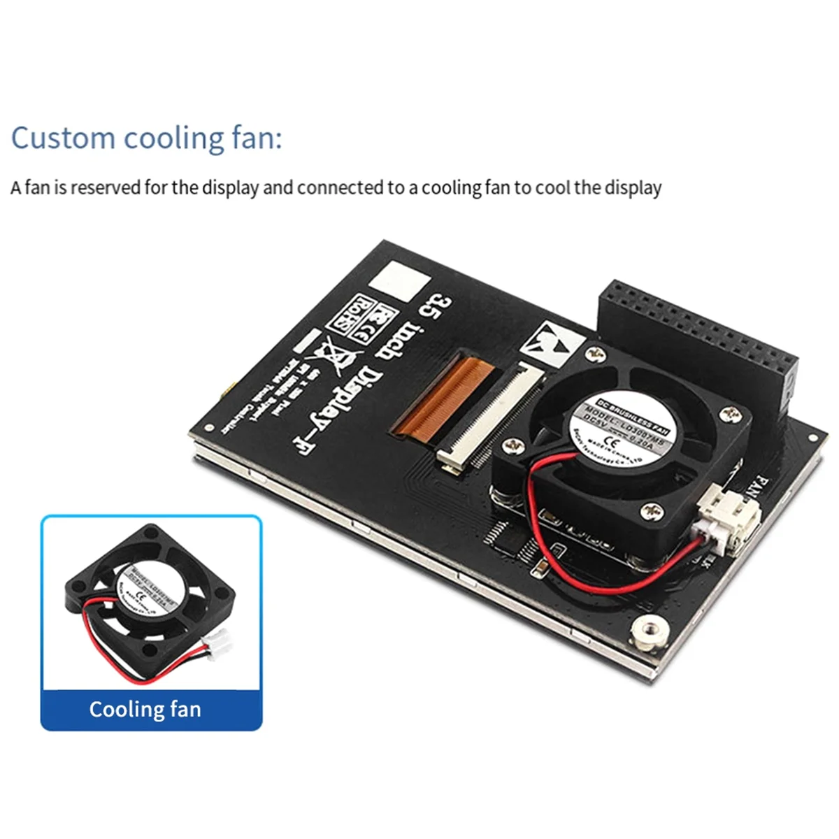 شاشة LCD TFT تعمل باللمس ، مروحة تبريد ، حافظة ABS ، توت العليق بي 4 ب ، من من من من من نوع x