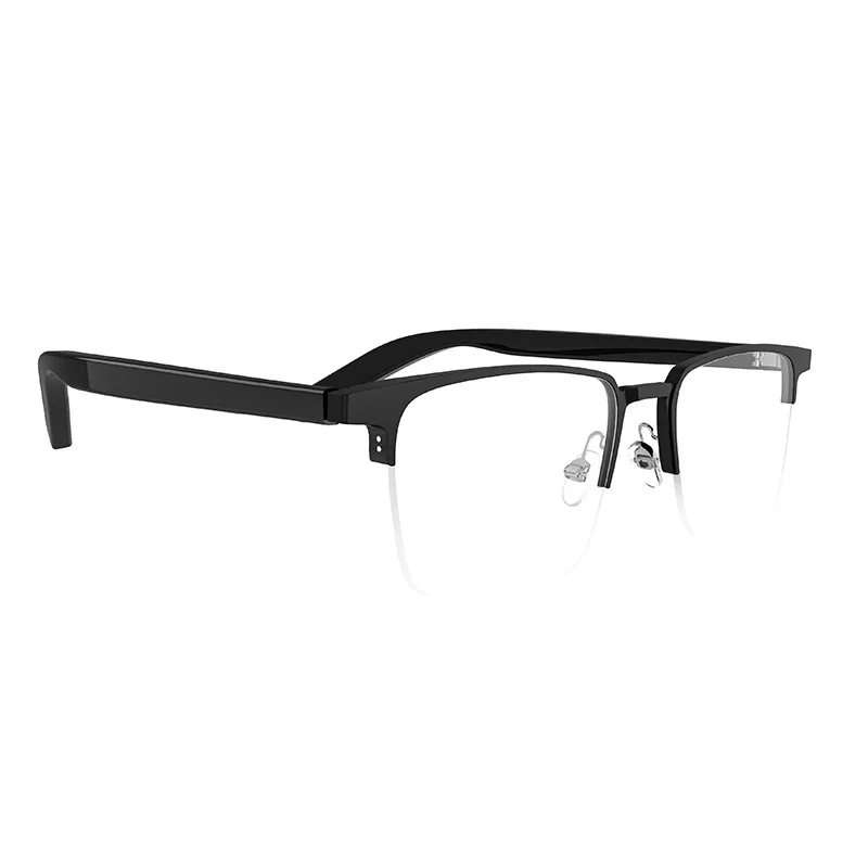 Bluetooth 5.3 automatic noise reduction stereo sound effect anti-blue light half-frame call music smart glasses