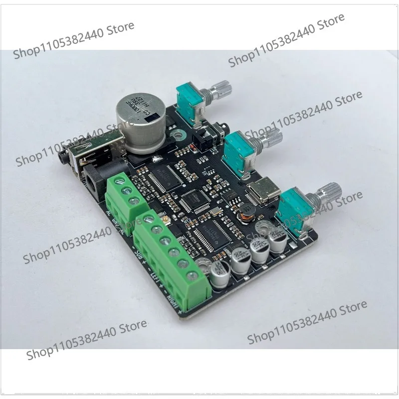 2.1 Bluetooth DSP three-channel independent 31-segment EQ 2x30W + 60W power amplifier board Android mobile phone computer tuning