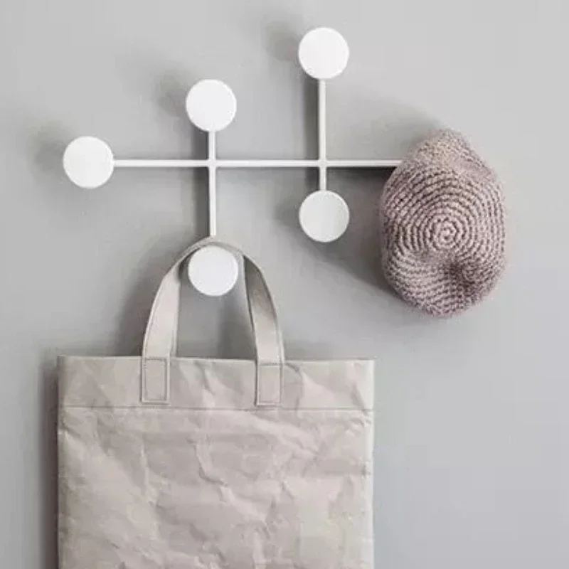 

Modern Simple Nordic Wall Hanger Clothes Storage Organizer Coat Rack Metal Creative Multipurpose Hanger Entrance Decoration Wall