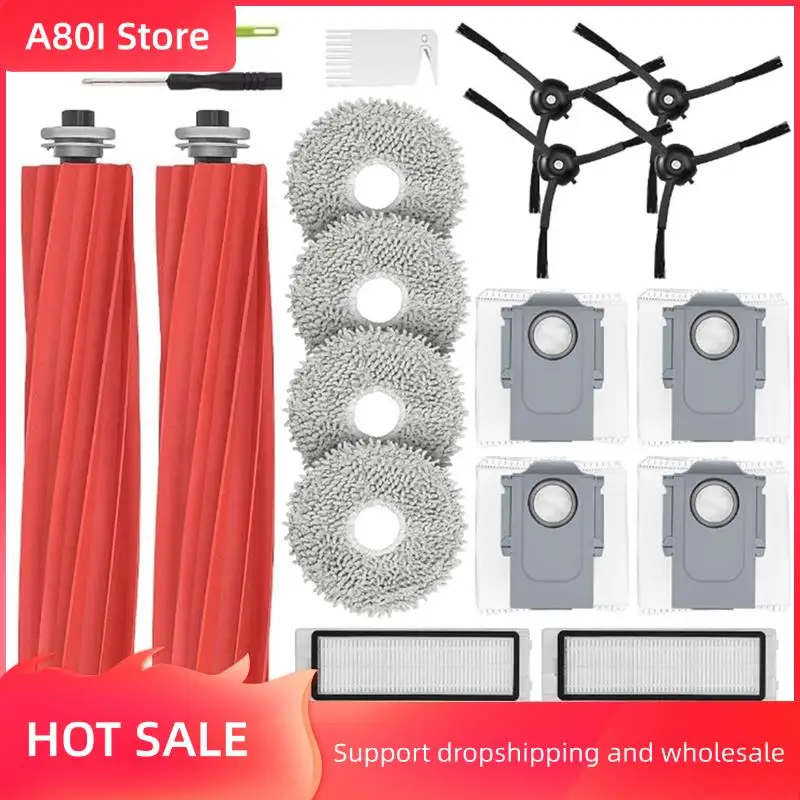 

Основные щетки A80I, подушечки для швабры, мешки для пыли, фильтры HEPA, аксессуары для боковых щеток для Roborock Q Revo