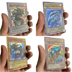 Yu-gi-oh鋼板カード,DIY金属製フラッシュシリーズ,アニメゲームの収集,照明の作成,アクション玩具