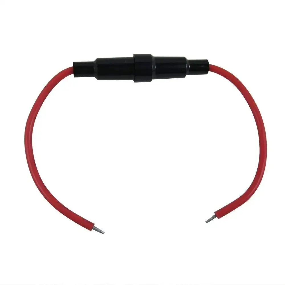 1/10Pcs Durable 250V Glass Fuse Holder with 20AWG Wire Cable Screw Type 5X20mm Fuse Casing 5*20mm 6*30mm Fuses Boxes Fuse Tube