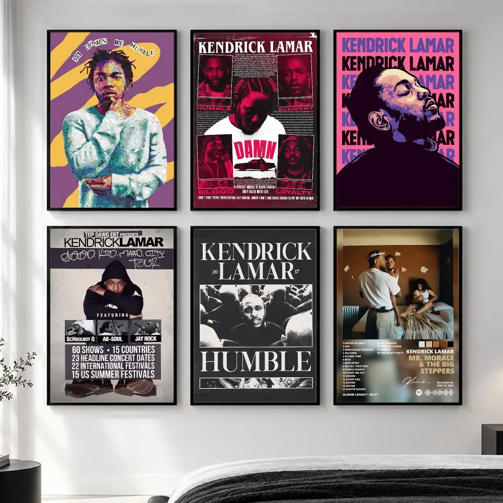 music Kendrick Lamar Poster  HD Poster Simple Home Decoration Suitable for Living Room Bedroom Corridor Gift Giving
