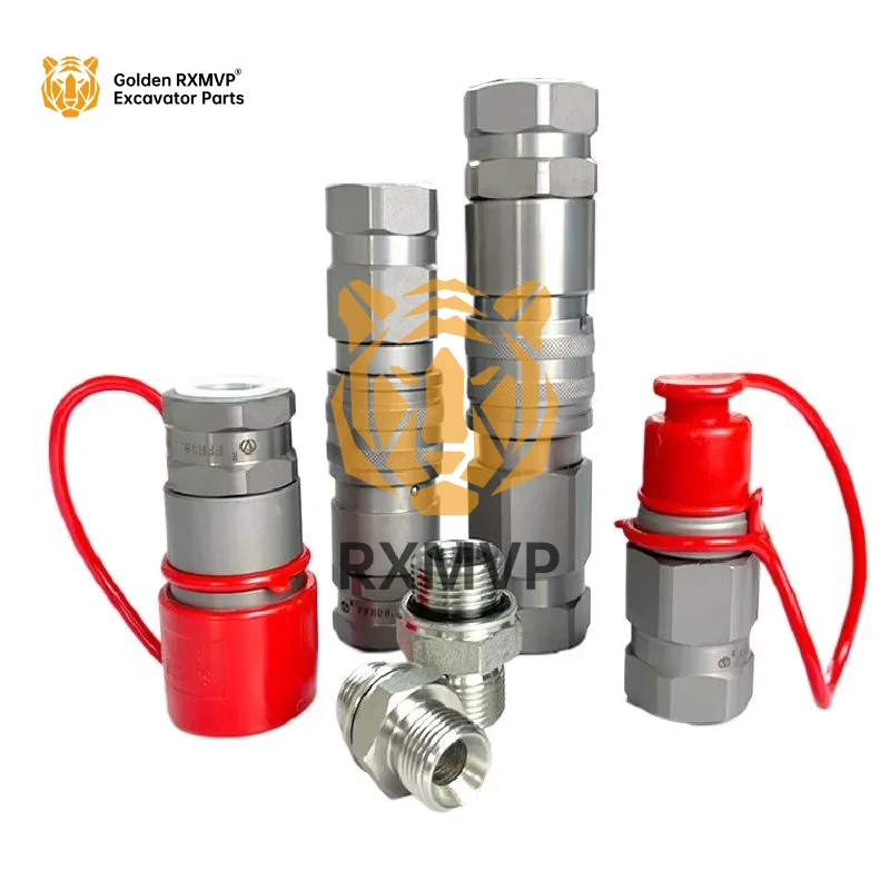 For Excavator breaking hammer oil pipe quick connection cannon head pile driver quick change joint excavator accessories