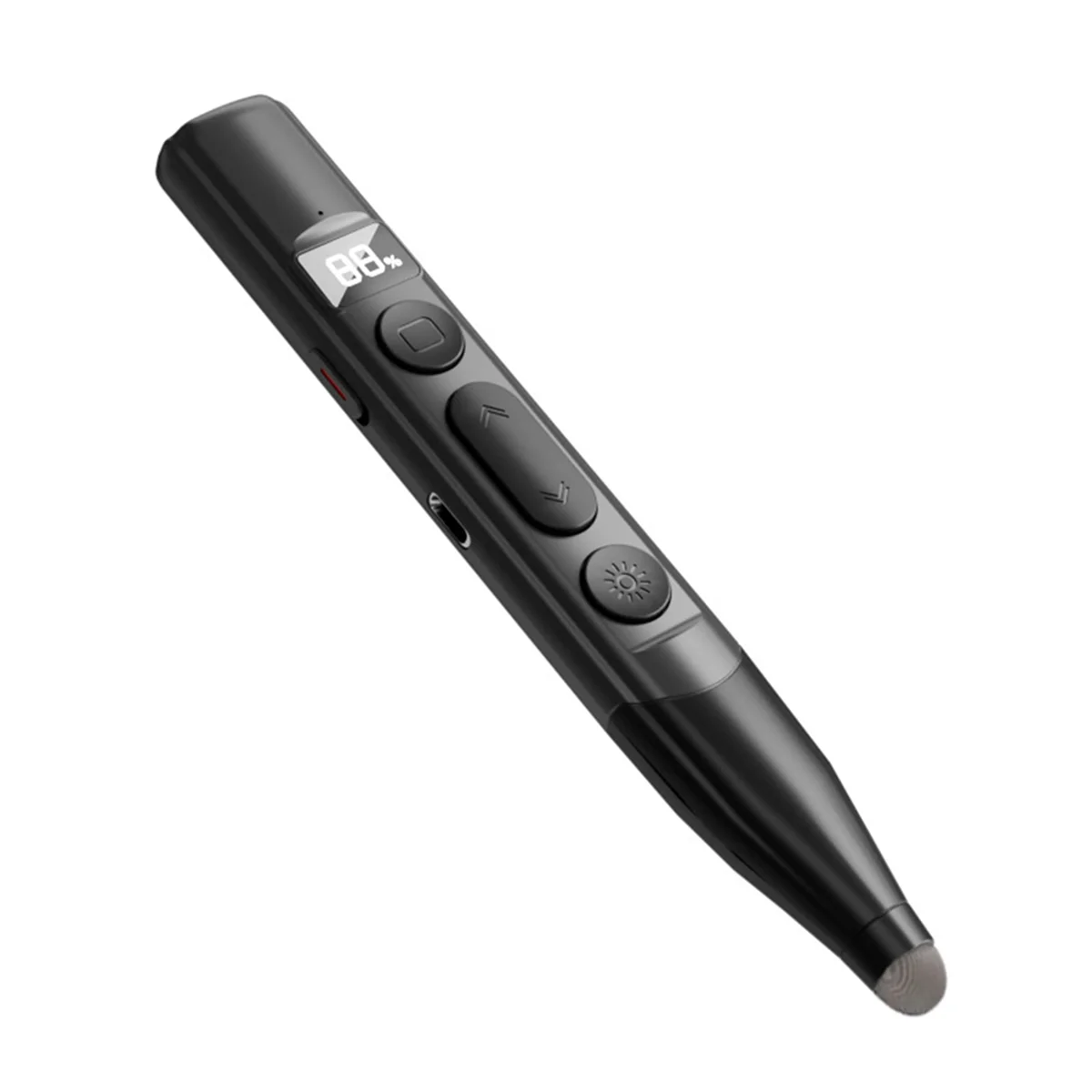ABKM Rechargeable Wireless Presenter Battery Level Display Stylus Screen Touch PPT Pointer Pen for Teaching and Meeting