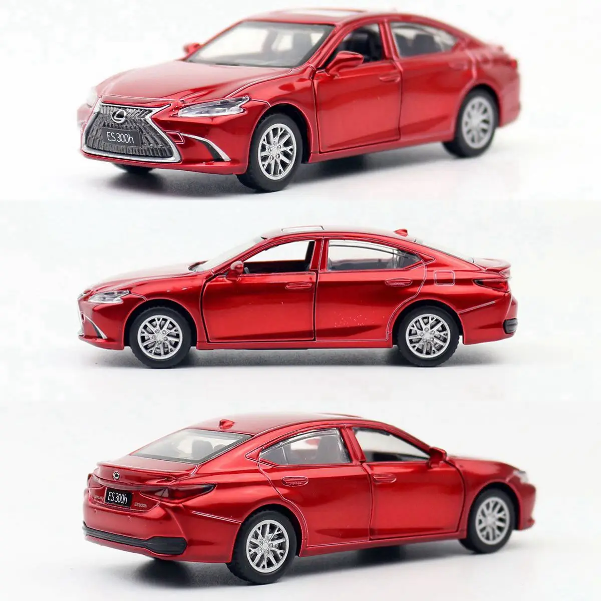 1/43 Lexus ES300h Toy Car Diecast Miniature Metal Model Pull Back Doors Openable Educational Collection Gift for Kid Match Box