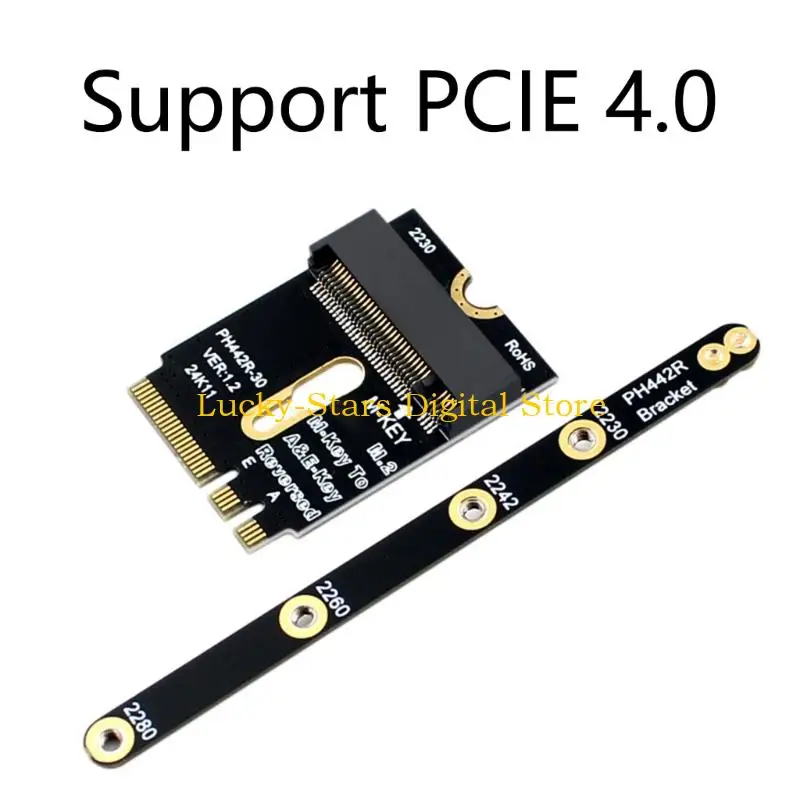 Adattatore T3EE M.2 A+E a NVME con staffa PCIE4.0 M.2 Interfacce WiFi A+E CHIAVE A MARDA CHIAVE M RISERSE per 2230 2242 2260