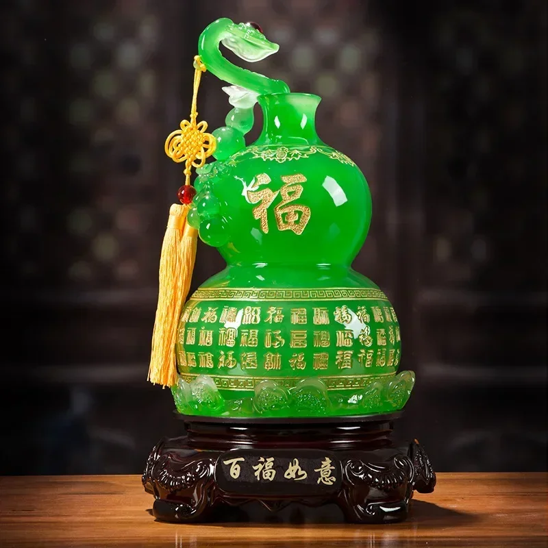 Feng Shui Ruyi Gourd Decor Town House Home Living Room Tv Cabinet Wine Decor