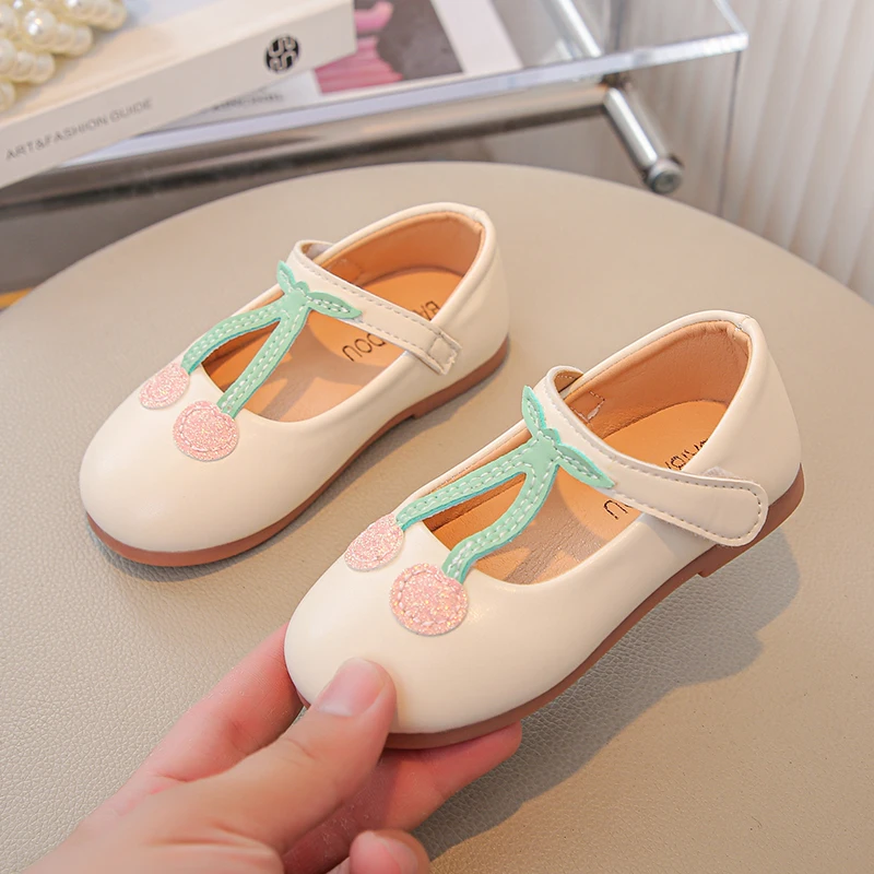 جديد ربيع الخريف الحلو الفتيات أحذية الباليه الأميرة أنيقة الأطفال موضة أحذية من الجلد حفل زفاف السببية الاطفال حذاء مسطح #3