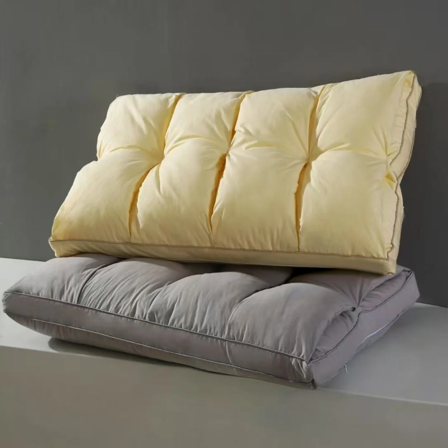 Super Soft Cloud like Double-Layer Pillow Protects the Cervical Spine and Helps Adults Sleep Deeply. Pillow Core