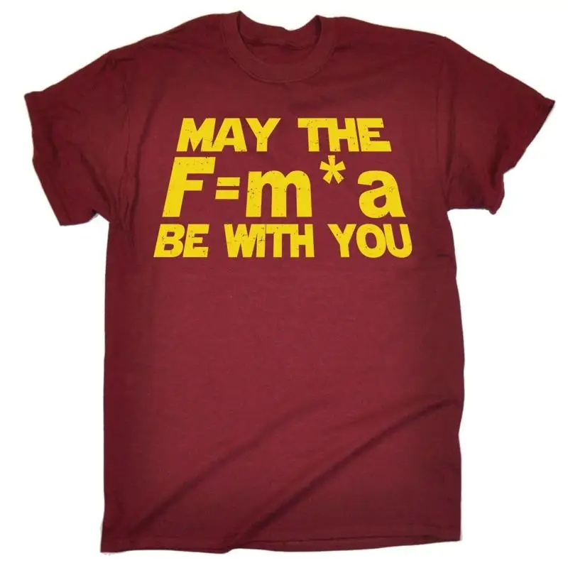 تي شيرت May The F M Be With You Newtons Force Law هدية عيد ميلاد علمية #1