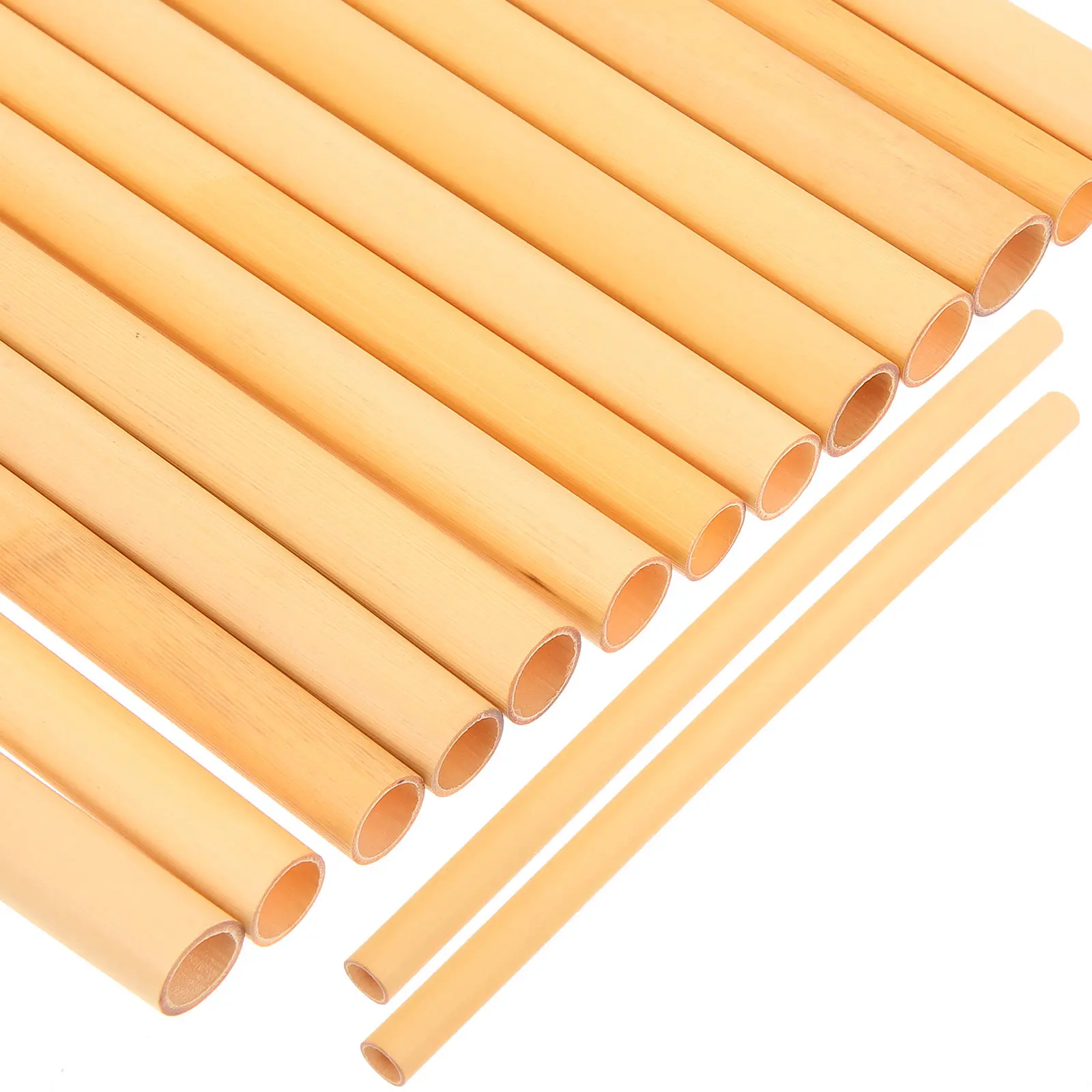 30Pcs Natural Reed Bee Tubes for Bee Houses Refill Nesting Tube Replacement Pollination Mating Breeding Beekeeping Supplies Yard