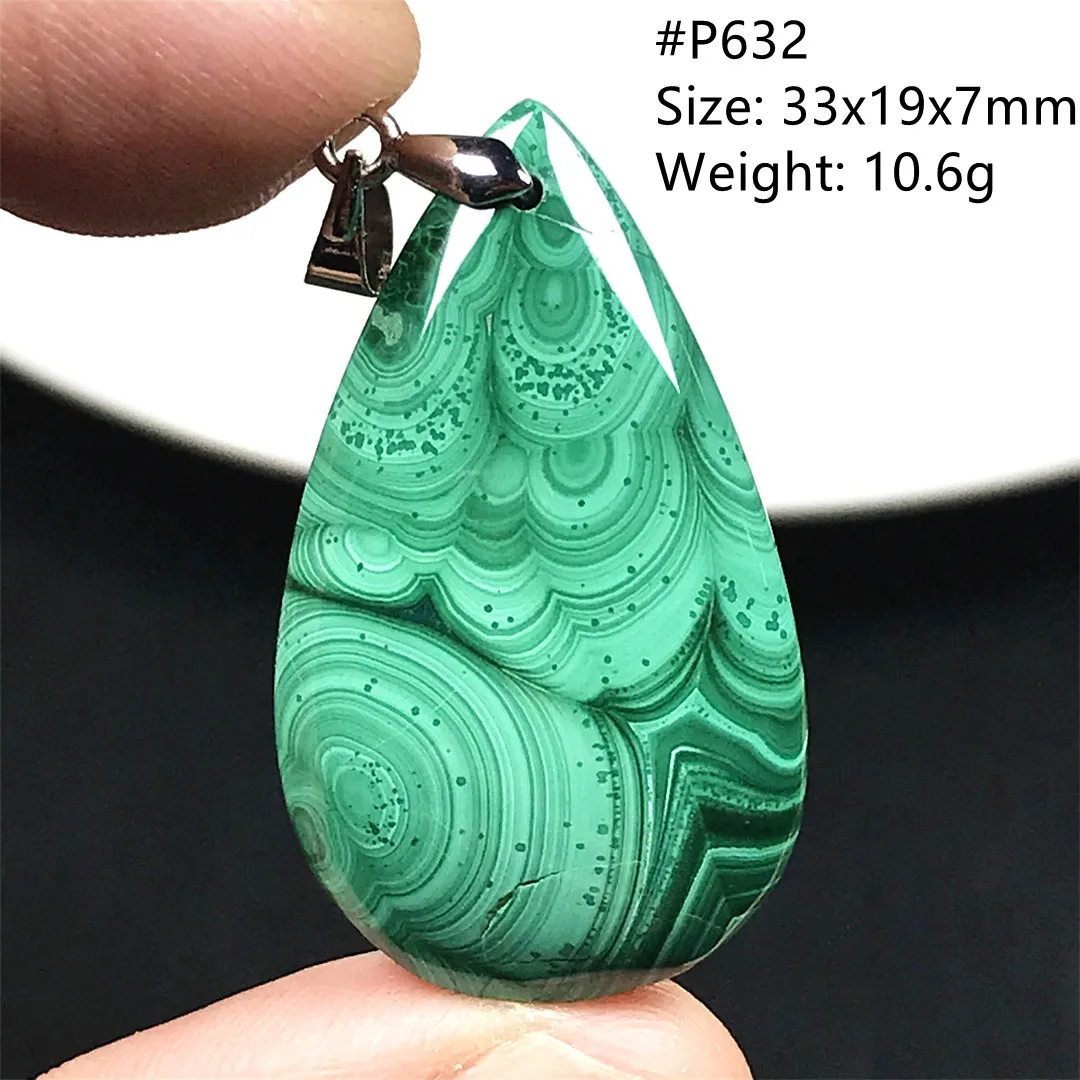 

Top Natural Green Malachite Necklace Pendant Jewelry For Woman Man Wealth Healing Luck Gift Crystal Beads Stone Gemstone AAAAA