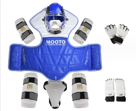 Men's Taekwondo protective gear Full set of competitive taekwondo combat protective gear protective training set