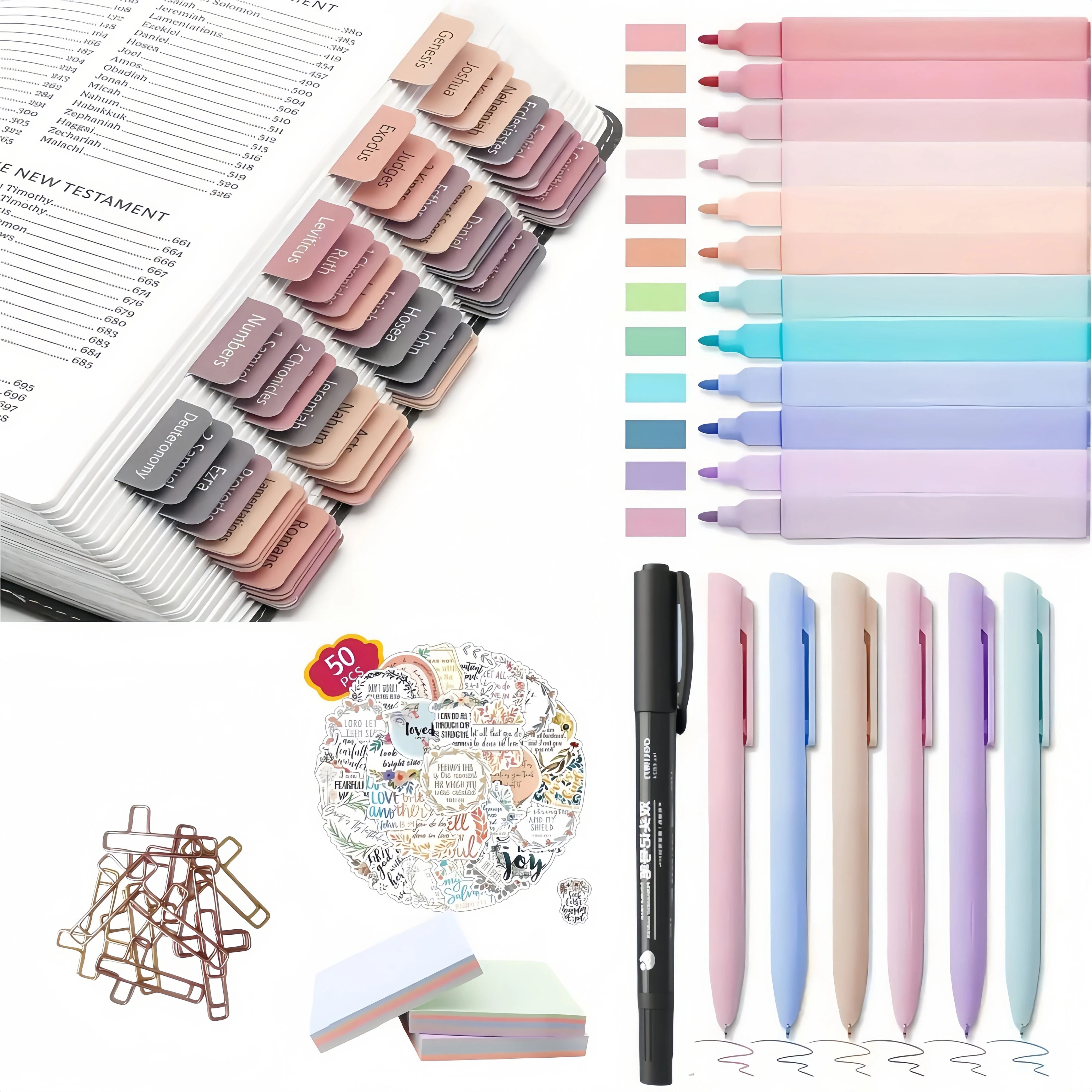 Kit de Anotações Bíblicas com  - Highlighter Set Pastel avaliação e preço