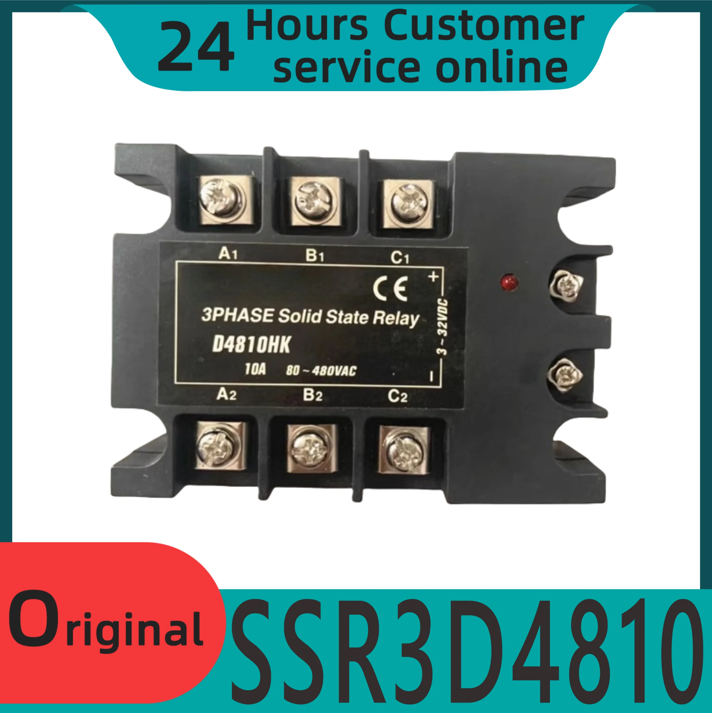

Совершенно новое оригинальное трехфазное твердотельное реле постоянного/переменного тока SSR3D4810/D4825/D4840HK/10/25/40A