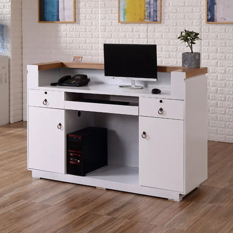 

Church Pulpit Front Reception Desks Podium Lectern Register Bar Cashier Counter Shop Standing Office Kassentisch Shop Furniture