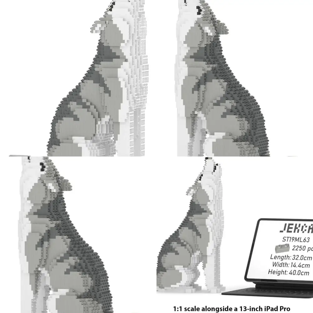 JEKCA Wolf Serie 01S |   Blocchi di plastica a tema della fauna selvatica |   Per 14 anni in su