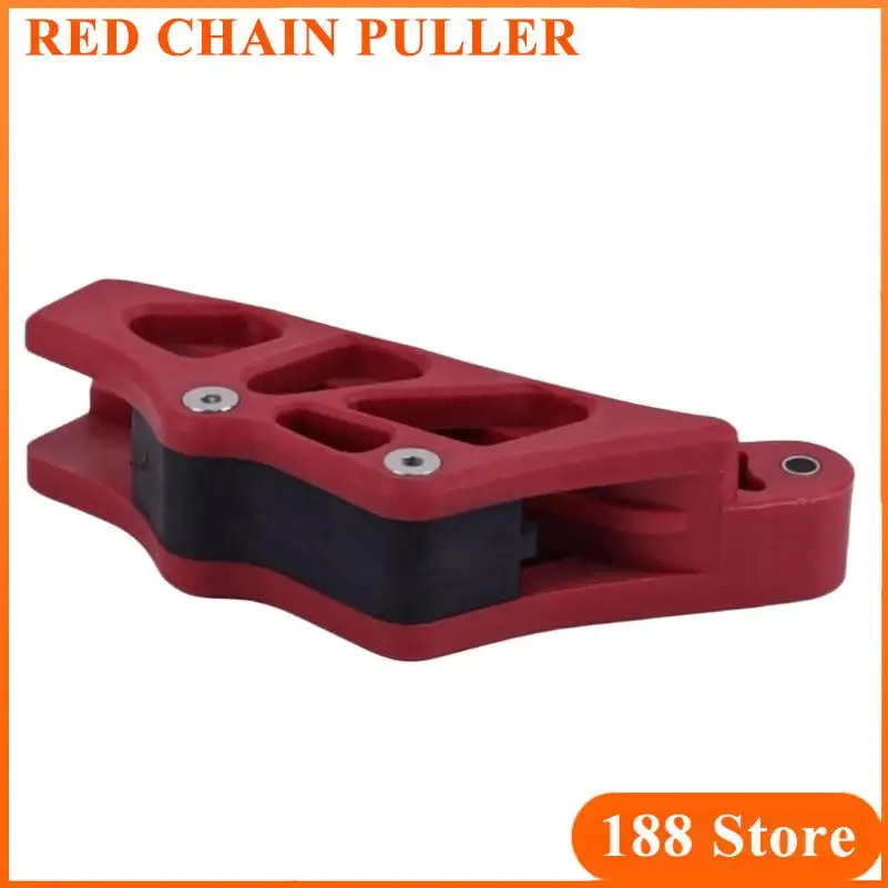Tirette rouge universelle pour guide-chaîne, support anti-déchirure pour bras arrière, bloc de limitation anti-rayures pour fourche plate pour chaînes