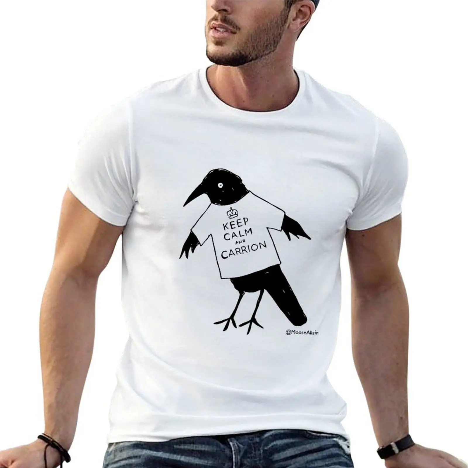 

Keep Calm & Carrion T-Shirt t shirt for man 100 percent cotton cotton t shirt pack T-Shirt