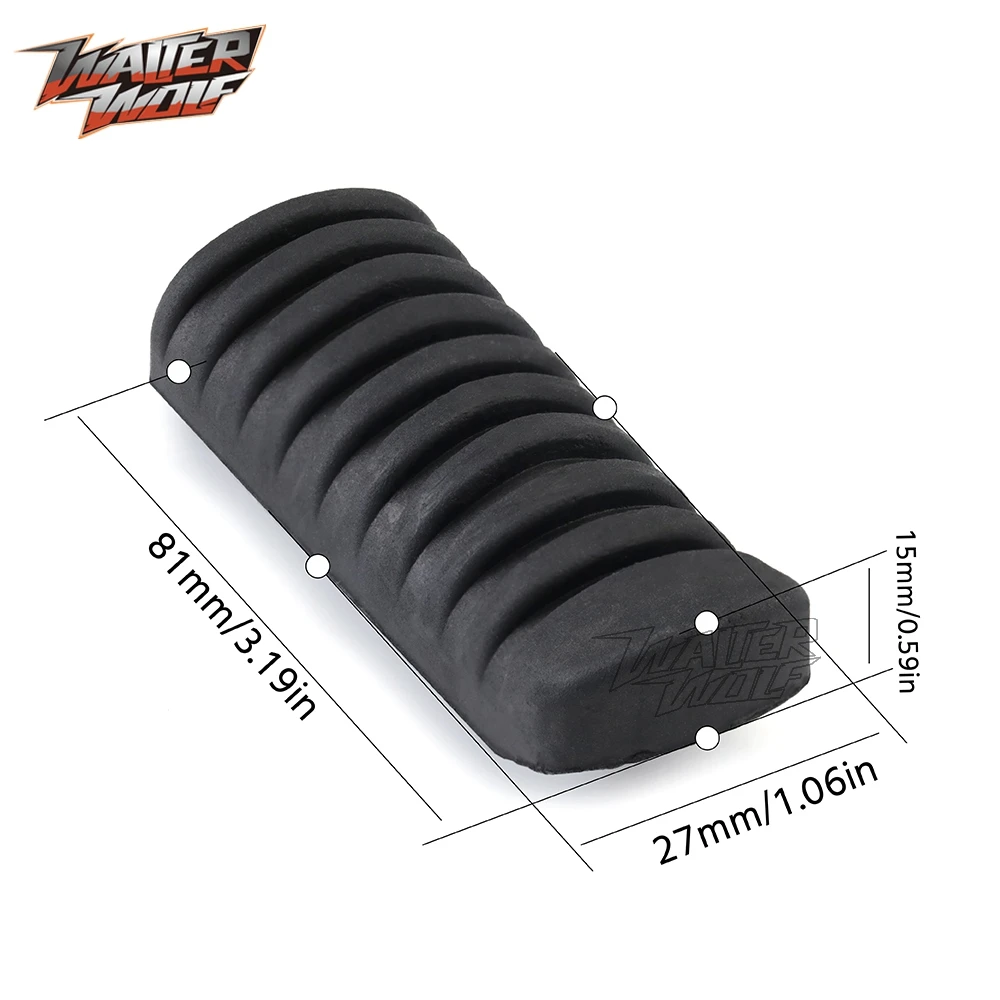 For Kawasaki Ninja Versys 650 1000 Rider Footrest Footpeg Pedal Rubber Cover Z900 Z1000 Z650 ZX-7 ZX6R ZX 9R 12R ER 6N ZZR ZRX