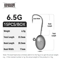 3025-6.5g 15pcs