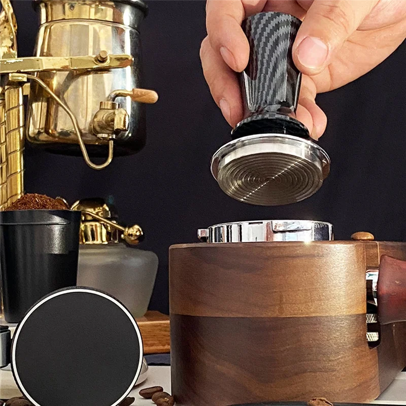 Espresso Coffee Tamper Depth Calibrated Steady Pressure Coffee Powder Hammer Coffee Distributor Barista Tools