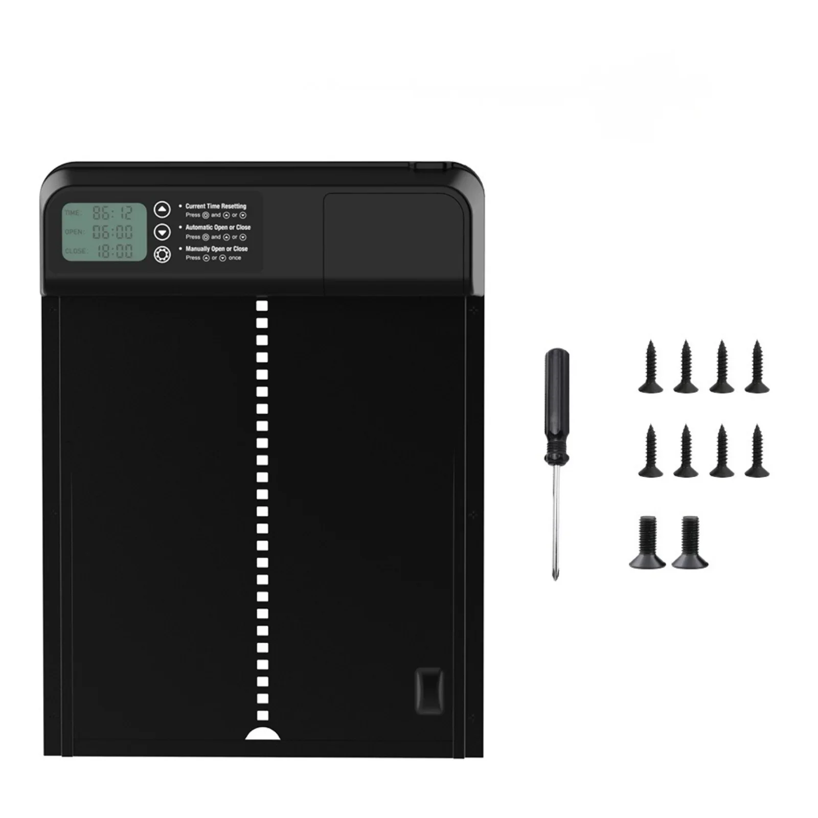 Chicken Coop Door, Automatic Timing Chicken Coop Door, Super Long Battery Life Aluminum Alloy Digital Pet Door, First