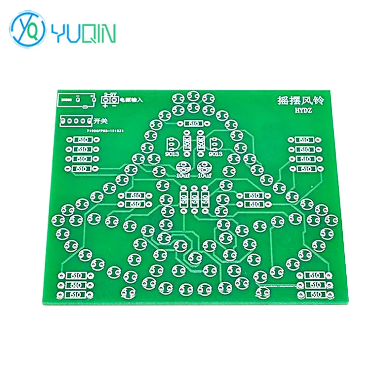 Electronic Wind Chime LED Light with Swinging Bell,DIY Welding Kit Product Assembly Spare Parts