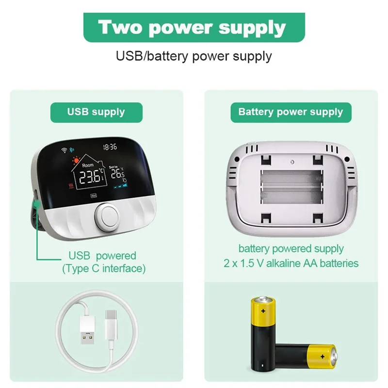 【スーパーディール】Tuya スマート Wifi ワイヤレスサーモスタット ガスボイラー加熱バッテリー RF 433MHZ サーモスタット温度コントローラー Alexa