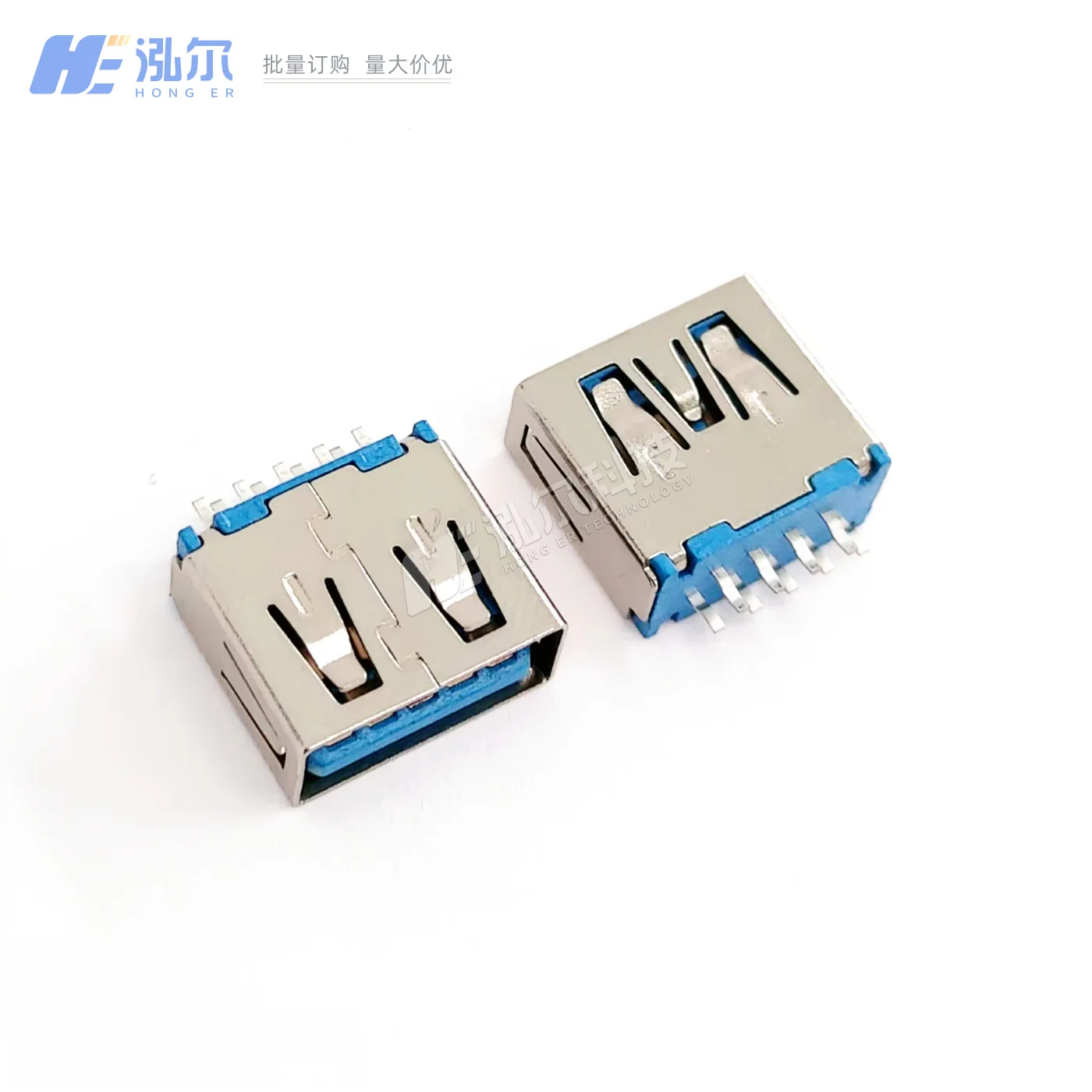 For USB 3.0 AF female seat splint 0.8 connector 9Pin high-speed transmission interface L = 11.5mm female head A port