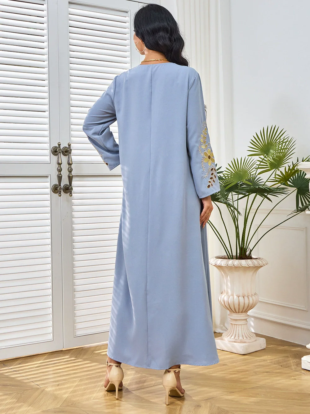 Moyen-Orient dubaï mode été nouvelle mode de luxe musulmane robe brodée robe de soirée pour femmes saoudiennes