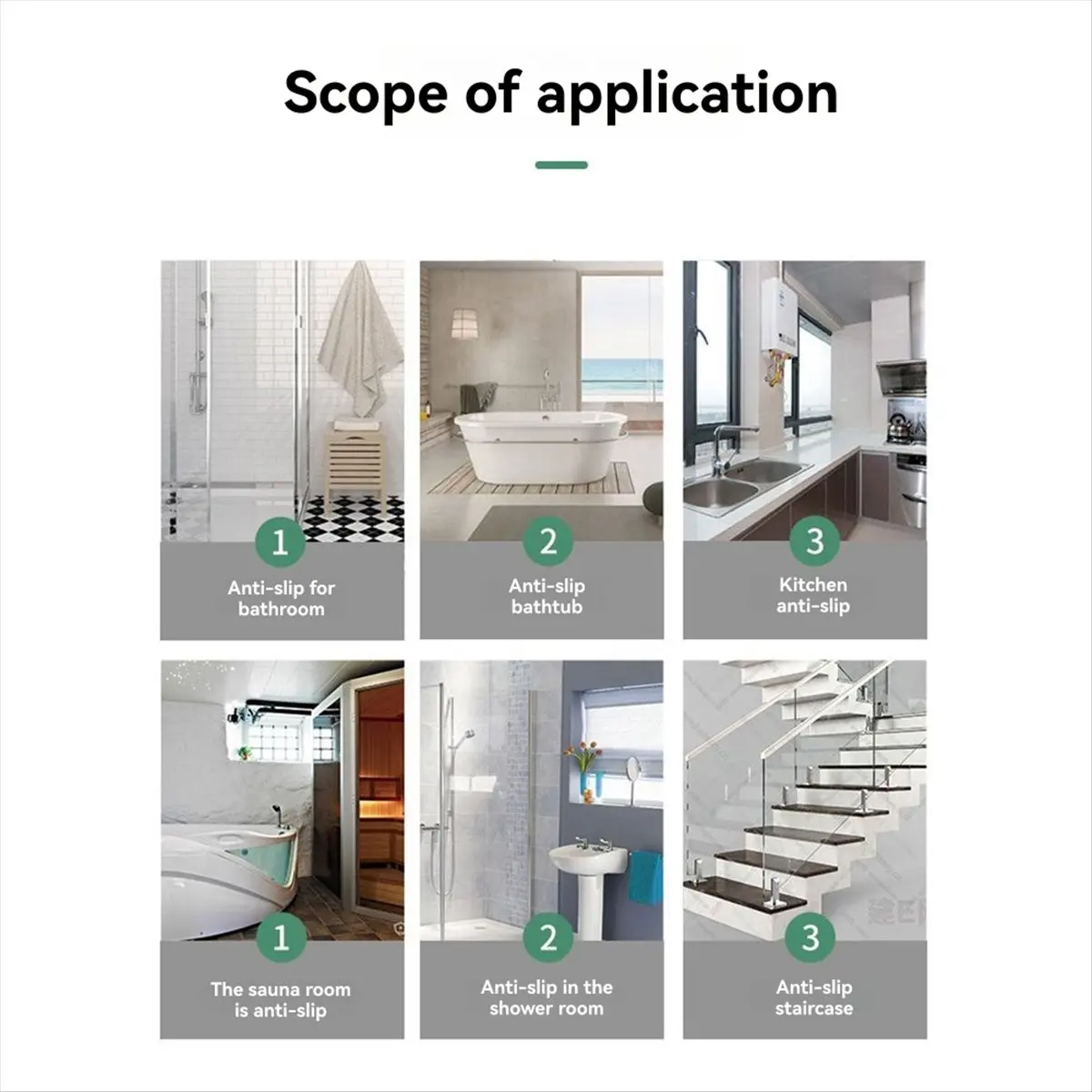Lot de 12 bandes antidérapantes pour escaliers, 30 pouces x 6 pouces, pour marches d'escalier extérieures, résistantes aux intem