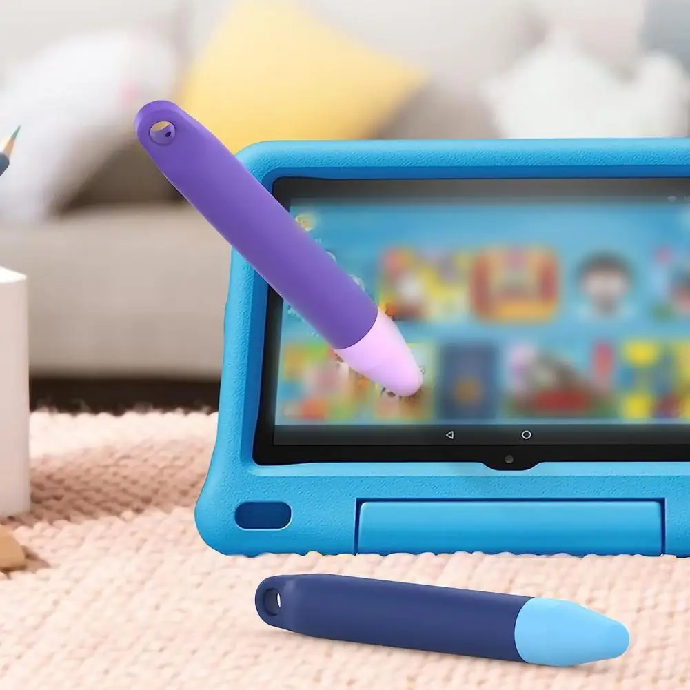 Food-grade Silicone Stylus Kids Stylus Pen with Anti-rolling Design Universal Capacitive Touch Screen Stylus Anti-slip for Ipad