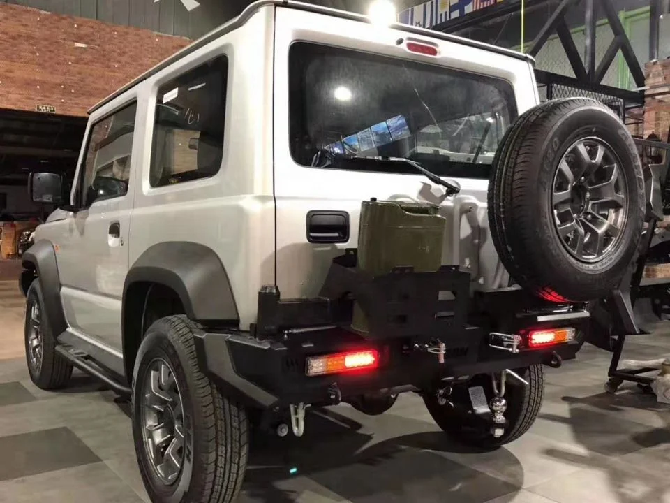 New Rear Bumper With Spare Tire Carrier & Fuel Tank Holder for Suzuki Jimny JB64 JB74 2018+ 5